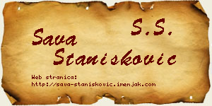 Sava Stanišković vizit kartica